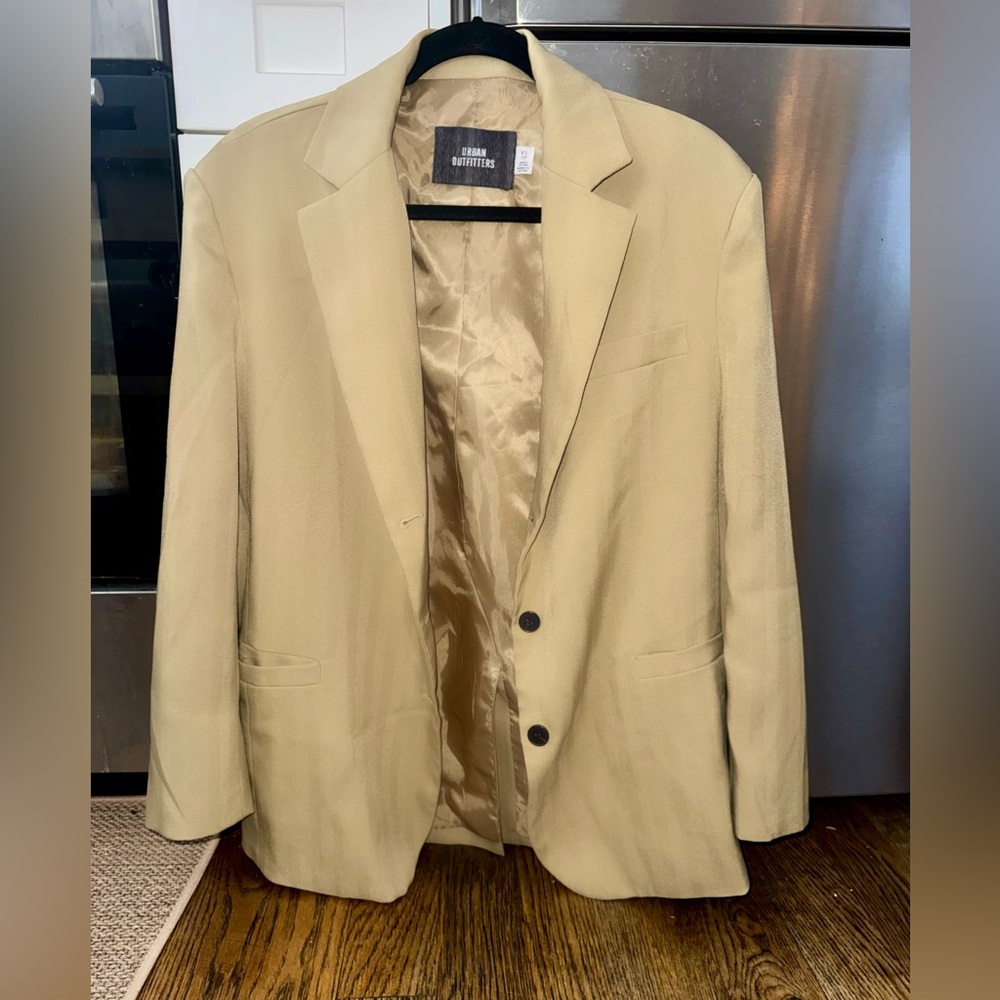 Beige Oversized Blazer